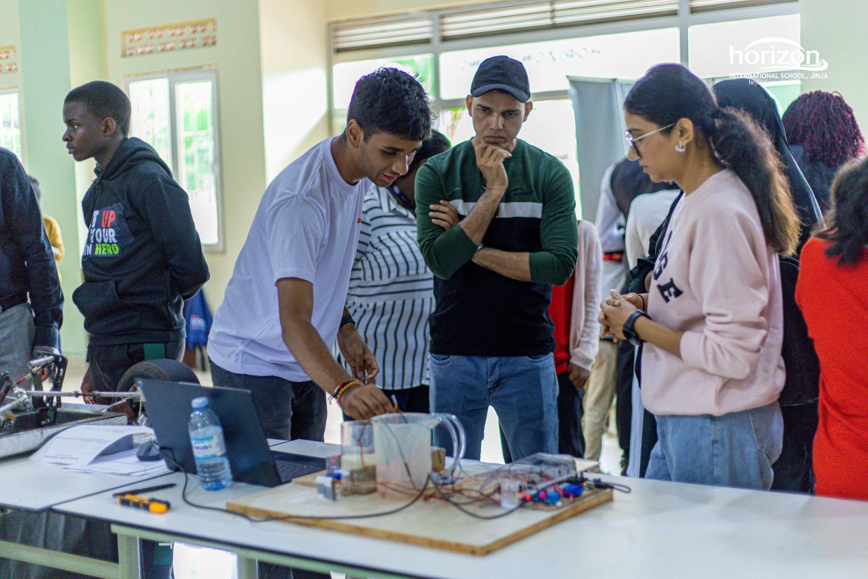 Students presenting projects