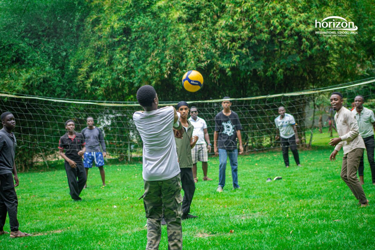 Students Playing Volley